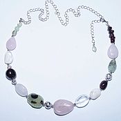 Украшения handmade. Livemaster - original item Necklace made of natural gems on a chain.. Handmade.