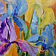 Order Painting 'Irises' oil on canvas. Paint with Love (lotmarket). Livemaster. . Pictures Фото №3