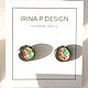 Серьги-пусеты Mini. Колье. Irina P Design. Ярмарка Мастеров.  Фото №6