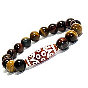 Украшения handmade. Livemaster - original item Bracelet made of natural stones with a bead JI 15 eyes. Handmade.