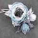 Order Valley Cloud Colors. Brooch-bouquet-boutonniere, handmade of fabric. ms. Decorator. Livemaster. . Brooches Фото №3