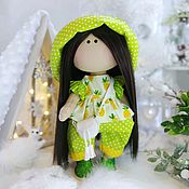 Тыквоголовка Текстильная кукла Подарок для девочки на 14 февраля