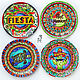 'Mexican summer ' Set of 4 plates on the wall, Decorative plates, Krasnodar,  Фото №1