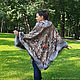 Poncho made of a scarf 'Fairy Tale' with fur. Ponchos. National Brand. Online shopping on My Livemaster.  Фото №2