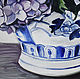 Oil painting of Hydrangea in a vase 61h61 cm. Pictures. Ivlieva Irina Art. My Livemaster. Фото №5