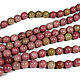 Copy of Copy of Rhodonite 4 mm thread, cut beads, faceted stones, Beads1, Ekaterinburg,  Фото №1