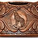 Backgammon carved 'Howling Wolf ' big 60, Harutyunyan. Backgammon and checkers. H-Present more, than a gift!. Online shopping on My Livemaster.  Фото №2