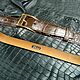 Genuine crocodile leather belt, handmade!. Straps. SHOES&BAGS. My Livemaster. Фото №4