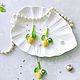 Серьги Лимоны, серьги с лимонами, lemon earrings, Серьги классические, Москва,  Фото №1