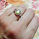 Order Ring (ring) 925 sterling silver with natural peridot. marusjy. Livemaster. . Rings Фото №3