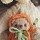 Тыковка. Тедди Мишка 8 см/ Teddy Bear. Мишки Тедди. Cozy Josie. Ярмарка Мастеров.  Фото №9