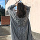 coat: Women's handmade knitted coat in grey. Coats. Kardigan sviter - женский вязаный свитер кардиган оверсайз. Online shopping on My Livemaster.  Фото №2