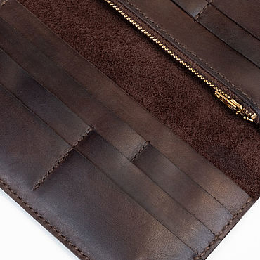 Кожаная подставка под трубку Tobacco brown leather