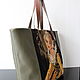 Tote: Leather Bag with Vintage Embroidery Large. Tote Bag. Olga'SLuxuryCreation. Online shopping on My Livemaster.  Фото №2