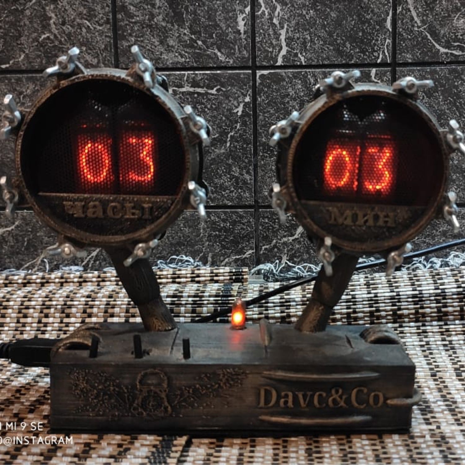 Nixie clock - часы на газоразрядных индикаторах ИН-14, Часы классические, Москва,  Фото №1