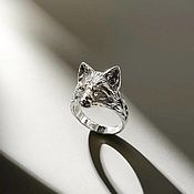Украшения handmade. Livemaster - original item Silver ring Fox. Handmade.