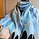 Scarf-stole felted silk double-sided Silver ice. Scarves. FansFelt. Online shopping on My Livemaster.  Фото №2
