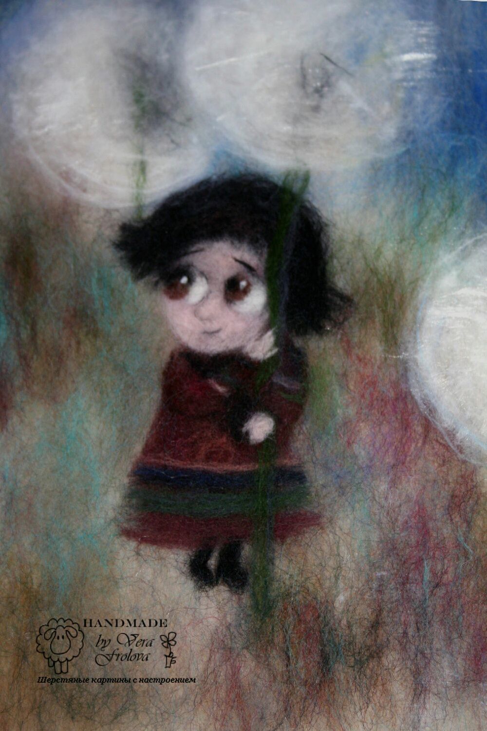 Клавдий лебедев (1852 — 1916)портрет девочки в павловопосадском платке. Портрет шерстью. Шерстяная акварель нино чакветадзе. Девочка из шерсти. Картина из шерсти сказочные.