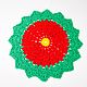Заказать Набор из 4-х салфеток, связанных крючком "Пуансетия". Подарки  IrishcrochetGift. Ярмарка Мастеров. . Новогодние сувениры Фото №3