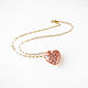 Heart pendant with cubic zirconia, heart pendant, opening pendant. Pendant. Irina Moro. Online shopping on My Livemaster.  Фото №2