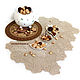 Openwork napkin ' Clover'! The author's work. Swipe. Cross stitch and beads!. My Livemaster. Фото №12