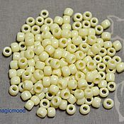 Материалы для творчества handmade. Livemaster - original item 10gr 6/0 51 Toho Japanese seed beads TOHO light beige opaque. Handmade.