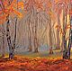 Картина маслом Рассвет в березовом лесу, Картины, Санкт-Петербург,  Фото №1