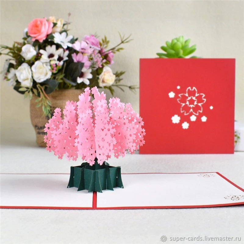 Цветочный фон, открытки с цветами сакуры - изображение в формате EPS