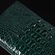 Кошелек из кожи крокодила на одной молнии IMA0013VG2. Кошельки. CrocShop товары из экзотической кожи. Ярмарка Мастеров.  Фото №8