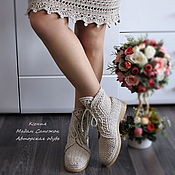 Обувь ручной работы handmade. Livemaster - original item Women`s Linen Knitted Eco Shoes. Handmade.