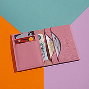 Сумки и аксессуары handmade. Livemaster - original item Cardholder Mini-wallet Hermes Hot Pink. Handmade.