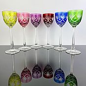 Комплект хрустальных бокалов до вина Knittel  Fak-Iris. Германия