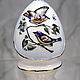 Easter porcelain egg ' Butterflies and Birds'. Eggs. KASTdecor. My Livemaster. Фото №5