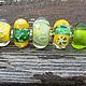 Заказать "Озорной лимончик", эксклюзивный lampwork-браслет. Марина Манн 'Истории из бусинок'. Ярмарка Мастеров. . Браслет из бусин Фото №3