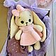 Мягкая игрушка, зайка с длинными ушами с одеждой. Мягкие игрушки. Мария Попова. Ярмарка Мастеров.  Фото №6