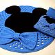 Order Children's set Mickey mouse crochet Mat cushion basket. knitted handmade rugs (kovrik-makrame). Livemaster. . Pillow Фото №3