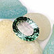 "Grassy" кольцо серебро с платиновым зеленым аметистом, Кольца, Владивосток,  Фото №1