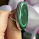 Exclusive ring with natural malachite. Rings. A place where dreams are born. My Livemaster. Фото №4