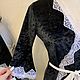 Бархатный халатик Будуарный. Халаты. Дизайн-студия Slada Fashion. Ярмарка Мастеров.  Фото №4