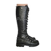 Обувь ручной работы handmade. Livemaster - original item Women`s TIMBERLONG Python Leather Boots. Handmade.