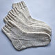 Тёплые вязаные носки из шерсти белые. Носки. Мария Вязаная забота. Интернет-магазин Ярмарка Мастеров.  Фото №2