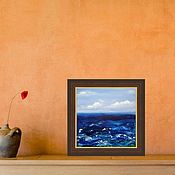 Картины и панно handmade. Livemaster - original item Pictures: The sea! canvas, 30*30 cm.. Handmade.