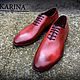 Красные цельнокроеные туфли. Туфли. KARINA. Handmade shoes. Ярмарка Мастеров.  Фото №6