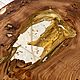 Журнальный стол из эпоксидной смолы "Gold River". Столы. Мебель на заказ U.LOFT. Ярмарка Мастеров.  Фото №8