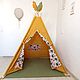 Вигвам в наличии , цена указана за все что на фото. Вигвам. Маргарита tipi_workshop. Интернет-магазин Ярмарка Мастеров.  Фото №2