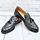 Men's Ostrich Leather Loafers with Tassels. Loafers. SHOES&BAGS. Online shopping on My Livemaster.  Фото №2