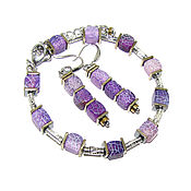 Украшения handmade. Livemaster - original item Set of Bracelet and earrings 
