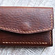 Small Brown Leather Wallet. Wallets. Finist (tisneniekozhi). My Livemaster. Фото №4