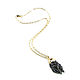 Order Black pendant on a quartz druze chain 'Crystal' female. Irina Moro. Livemaster. . Pendants Фото №3