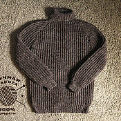 Мужская одежда handmade. Livemaster - original item Sweater knitted of 100% sheep wool (No. №391). Handmade.